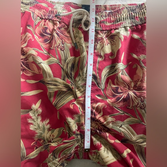 Polo Ralph Lauren Shorts Swim Trunks Hawaiian Print Floral Size XL - Picture 9 of 12